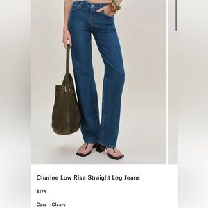 Reformation Charlee Low Rise Jean